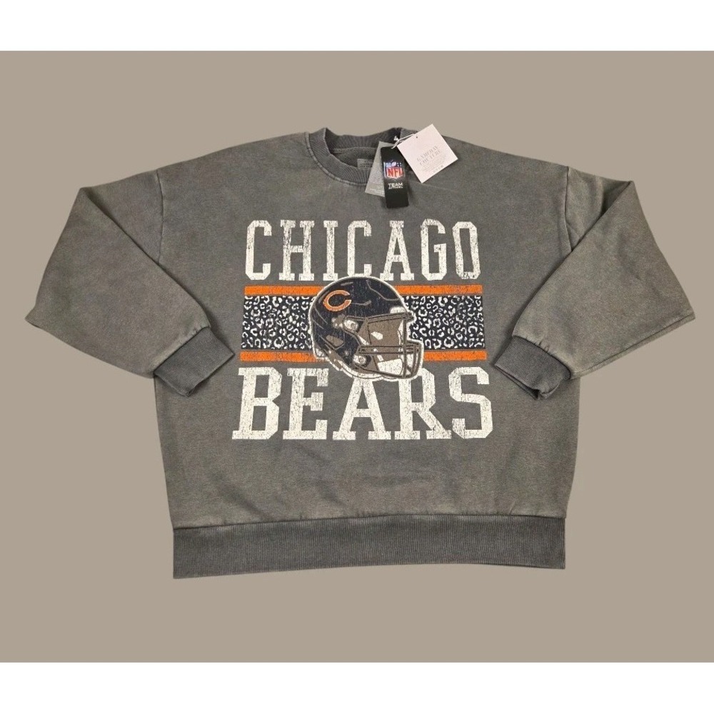 Chicago Bears Gameday Couture NFL Team Apparel Oversized Small Vintage Wash
